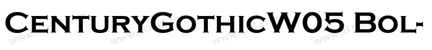 CenturyGothicW05 Bol字体转换